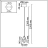 Подвесной светильник ODEON LIGHT GEMME 7110/4LC